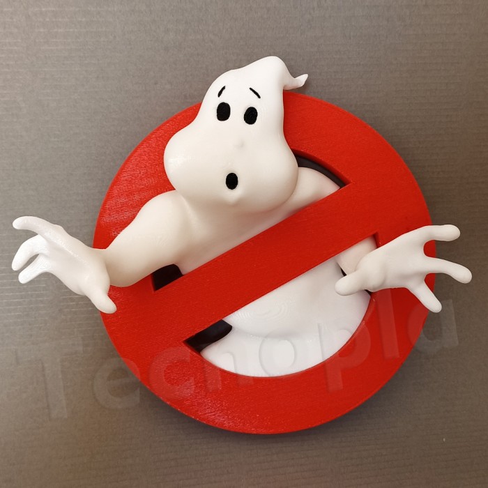 Ghostbusters logo printed in 3d