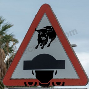 señales señal de trafico Signs traffic Street Art baden toro torero.jpg