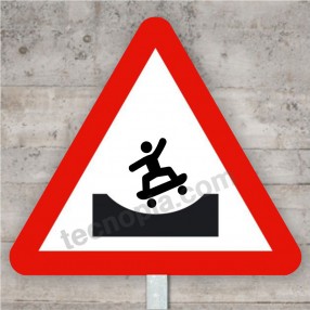 Adhesive for road sign skater