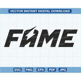 Fame mma logo fight zusje, Instant Download files