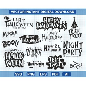 Halloween, diseños formato vectorial