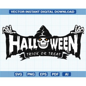 Halloween trick or treat, diseños formato vectorial