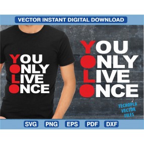 You Live Only Once vector, vectorizado