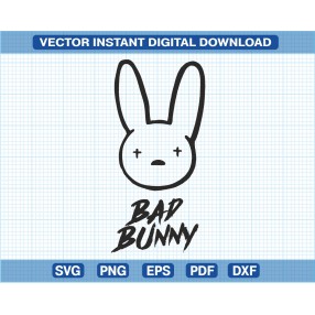 Bud Bunny vector, vectorizado svg png pdf ai jpg logo download free gratis