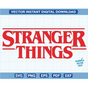 Stranger Things logo vector svg