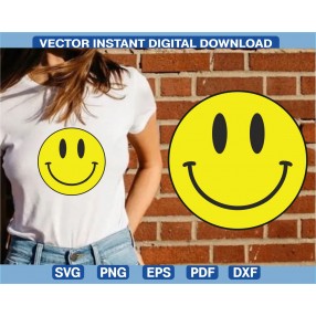 Smile face Camiseta vector, vectorizado svg png ai pdf dxf
