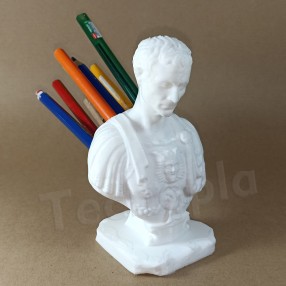 Pencil holder Julius Caesar stabbed penholder