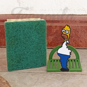 Homer meme escondido Esponja estropajo, bush sponge esponja