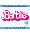 Barbie girl logo, vector, vectorizado