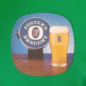 Posavaso Foster´s Draught posavasos antiguo cerveza, antiker Bierdeckel antique beer coaster