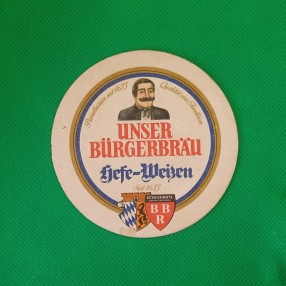 Posavaso Unser Bürgerbräu posavasos antiguo cerveza, antiker Bierdeckel antique beer coaster