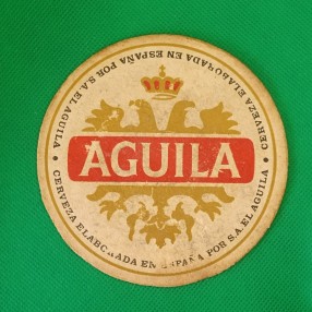 Posavaso Aguila posavasos antiguo cerveza, antiker Bierdeckel antique beer coaster