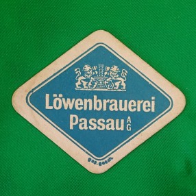 Posavaso Löwenbrauerei Passau posavasos antiguo cerveza, antiker Bierdeckel antique beer coaster