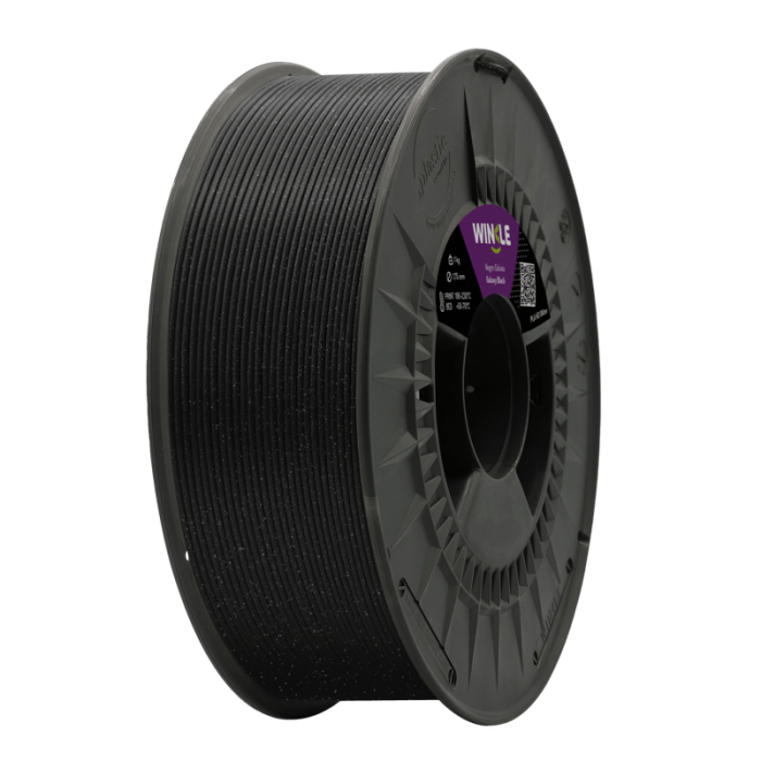 FILAMENTO PLA HD GLITTER (PARTÍCULAS) WINKLE 1.75MM NEGRO GALAXIA