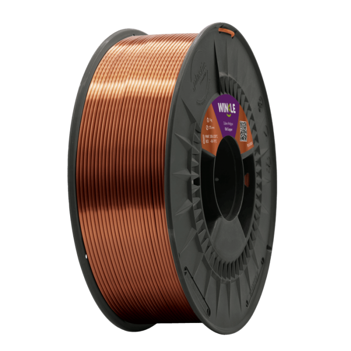 FILAMENTO PLA SILK (SEDA) WINKLE 1.75MM COBRE ANTIGUO