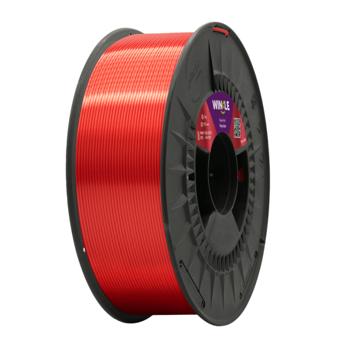 FILAMENTO PLA SILK (SEDA) WINKLE 1.75MM ROJO RUBÍ
