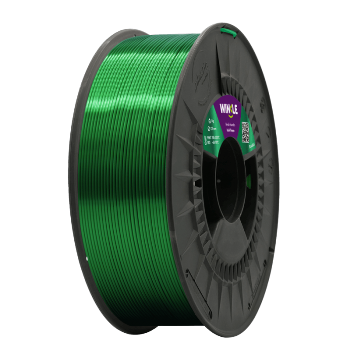 FILAMENTO PLA SILK (SEDA) WINKLE 1.75MM VERDE IRLANDÉS