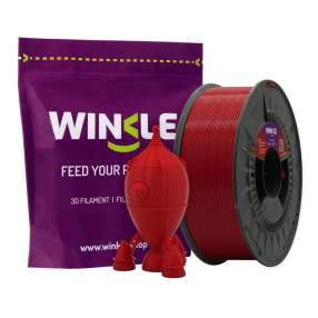 FILAMENTO PLA HIGH SPEED (ALTA VELOCIDAD) WINKLE 1.75MM ROJO DIABLO 1KG