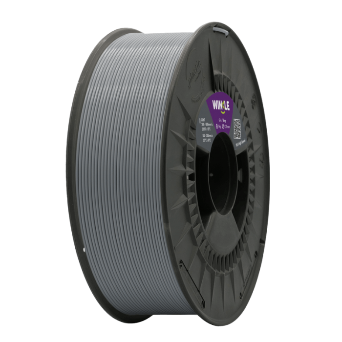 FILAMENTO PLA HIGH SPEED (ALTA VELOCIDAD) WINKLE 1.75MM GRIS CENIZA