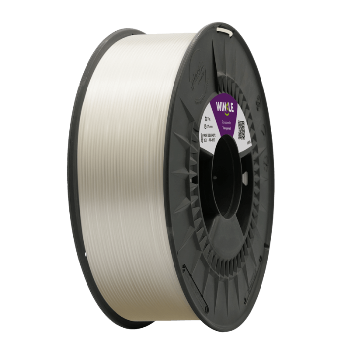 FILAMENTO PETG WINKLE TRANSPARENTE 1KG