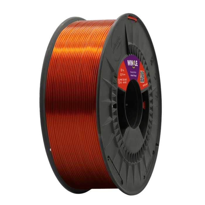 FILAMENTO PETG CRISTAL WINKLE NARANJA ÁMBAR 1KG